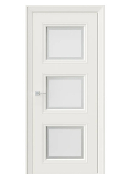 Двери WestStyle Eliss 6 RAL 9010 /белое сатинат  ДО