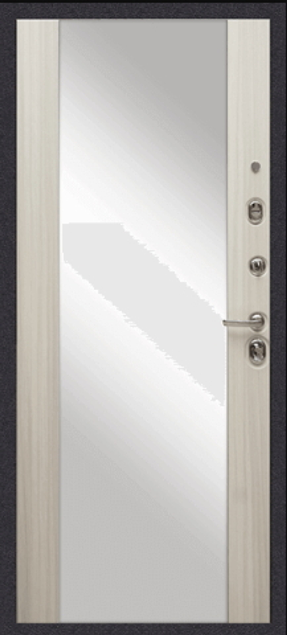 Сейф-двери сударь мд-38 зеркало венге, рис. грация/ сандал белый