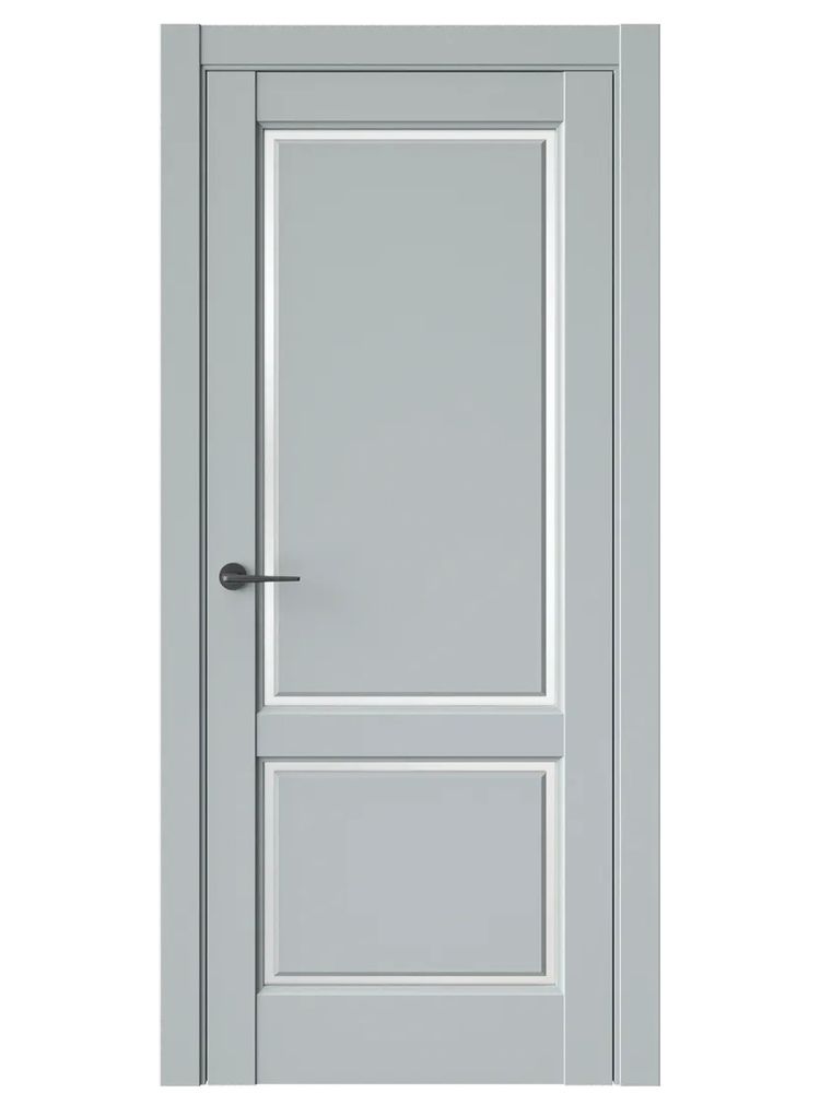 Двери WestStyle  LVT 3 Платиновый Дым/ Белое Сатинат ДО