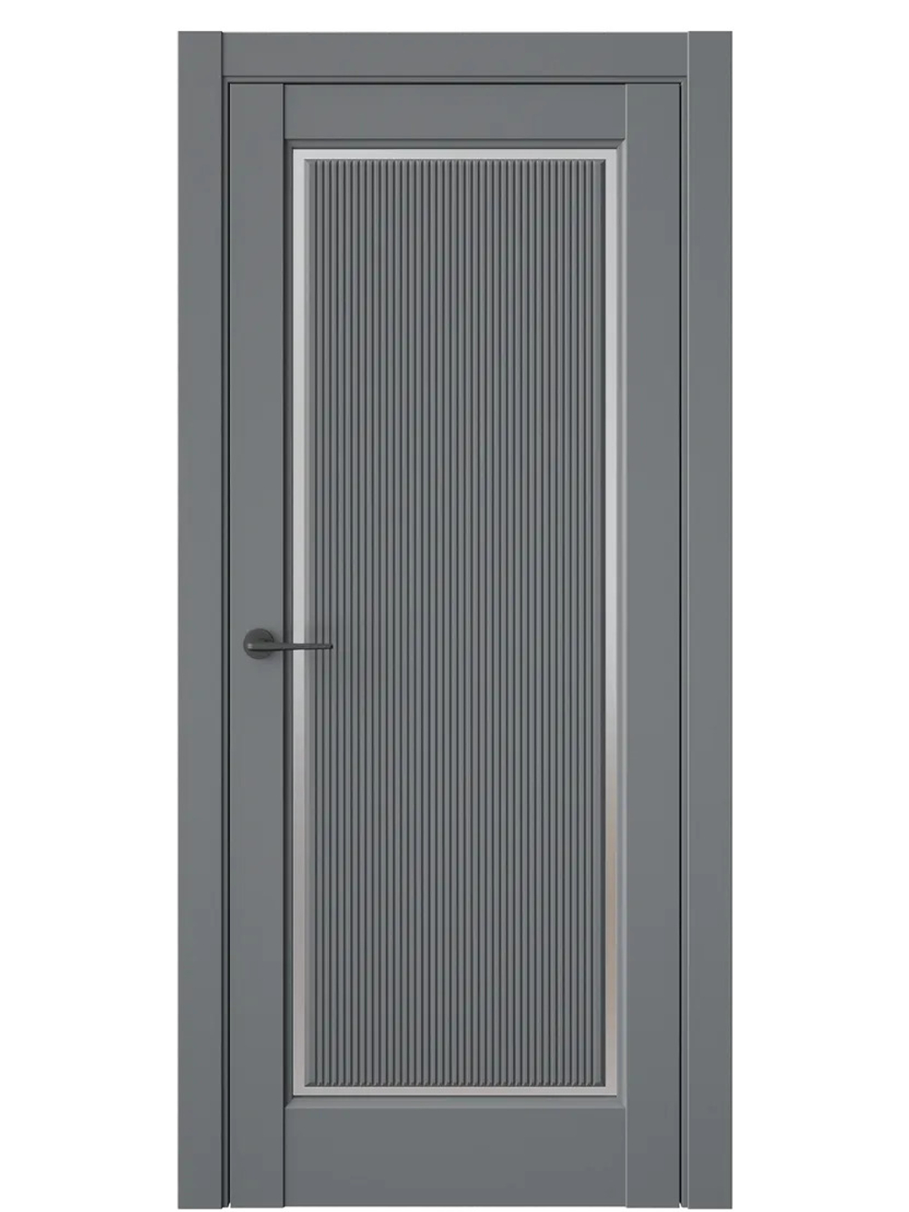 Двери WestStyle  LVT 1 FL Альпийская Ночь/ Белое Сатинат ДО