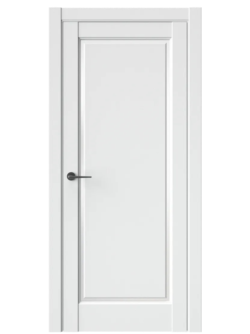 Двери WestStyle  LVT 1 Белая Вуаль/ Белое Сатинат ДО