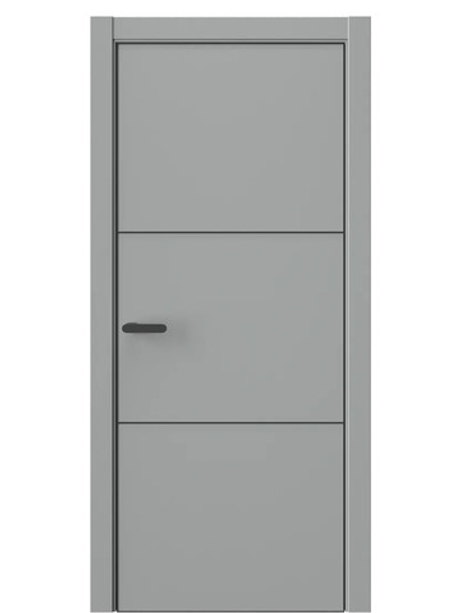 Двери WestStyle  "IN 26" Серая Гавань /алюм.кромка  ДГ