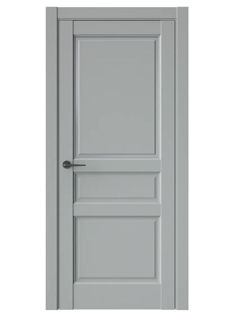 Двери WestStyle  LVT 5Е Серая Гавань/ Графит Сатинат ДО