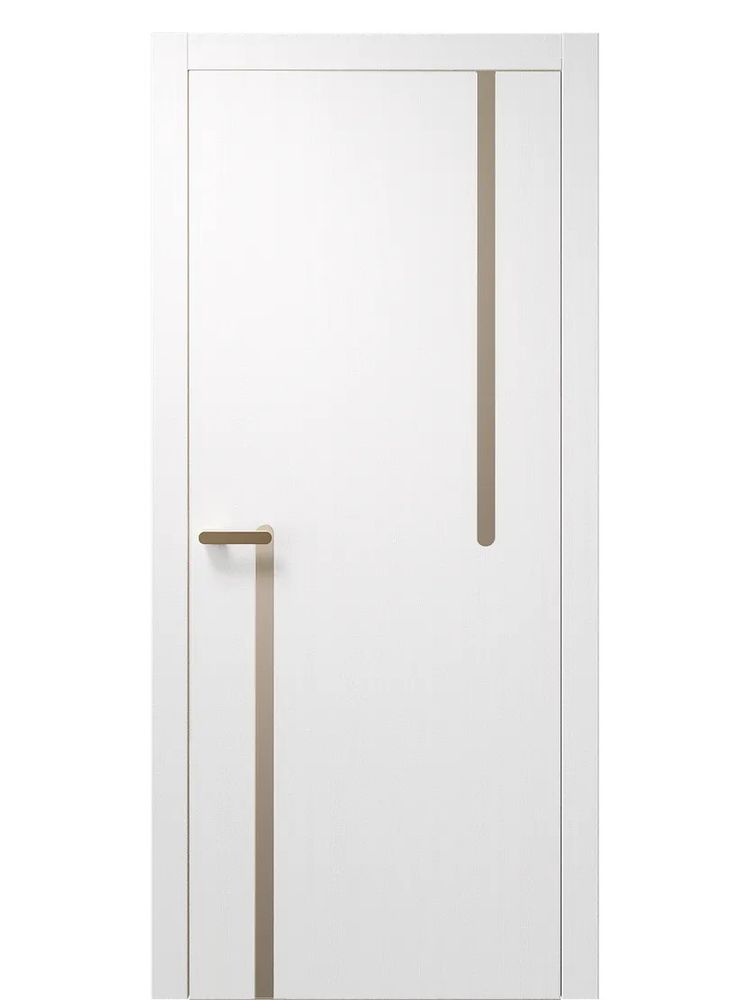 Двери WestStyle  "IN М2" Белое Дерево /молдинг /алюм.кромка  ДГ