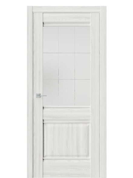 Двери WestStyle  "Ch 6"  Клен айс/ белое сатинат ДО