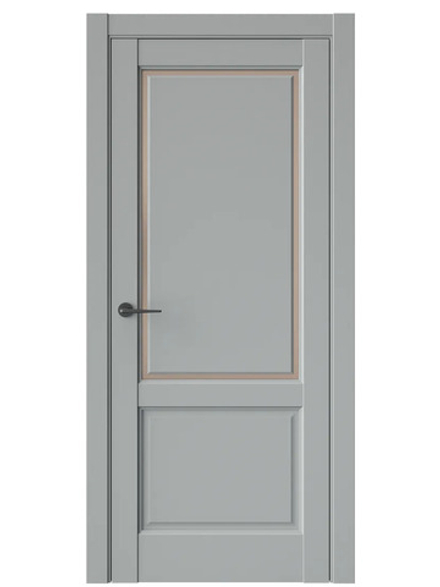 Двери WestStyle  LVT 3Е Серая Гавань/ Бронза Сатинат ДО