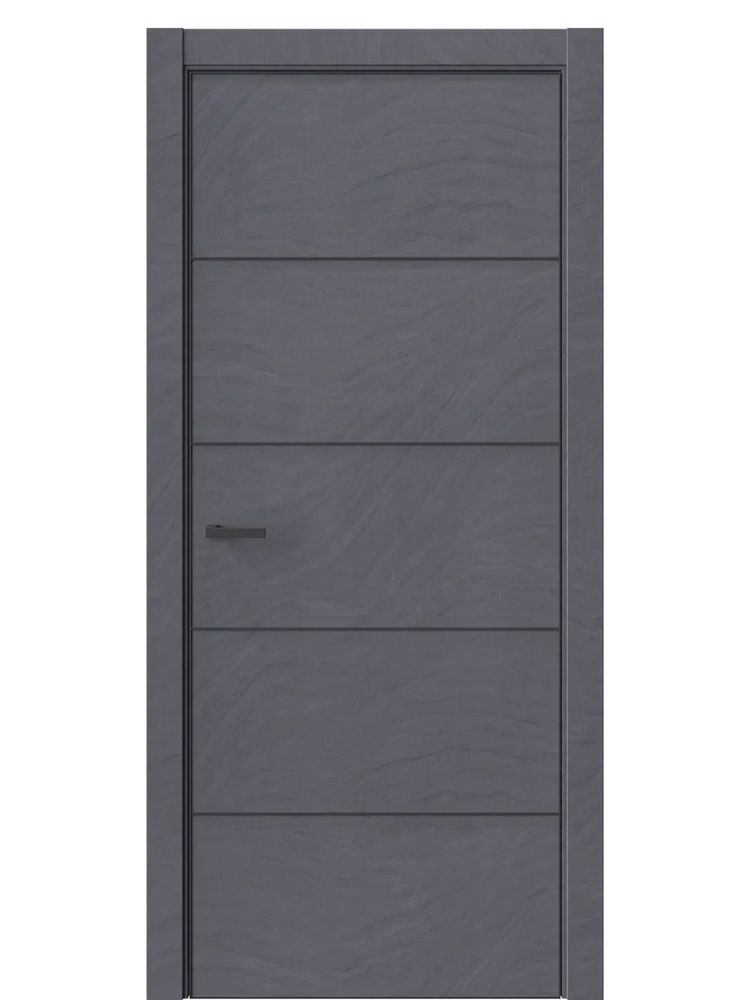 Двери WestStyle  "IN 27" Стоунлайн Дарк /алюм.кромка  ДГ