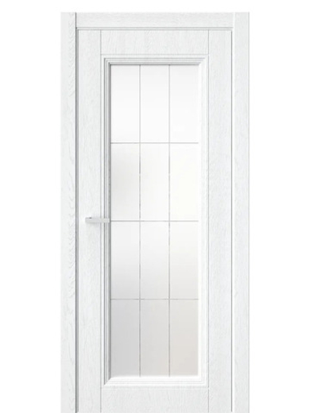 Двери WestStyle  Demiss 2  Дуб Винта / белое сатинат ДО