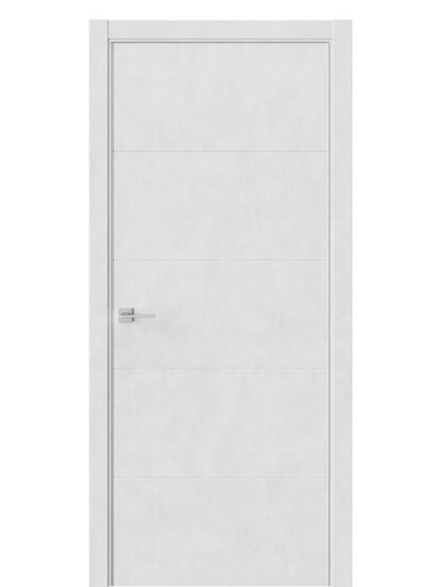 Двери WestStyle  "IN 10" Бетон Лайт /алюм.кромка  ДГ