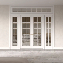 Двери WestStyle En 2 Emlayer белый / Кризет  ДО