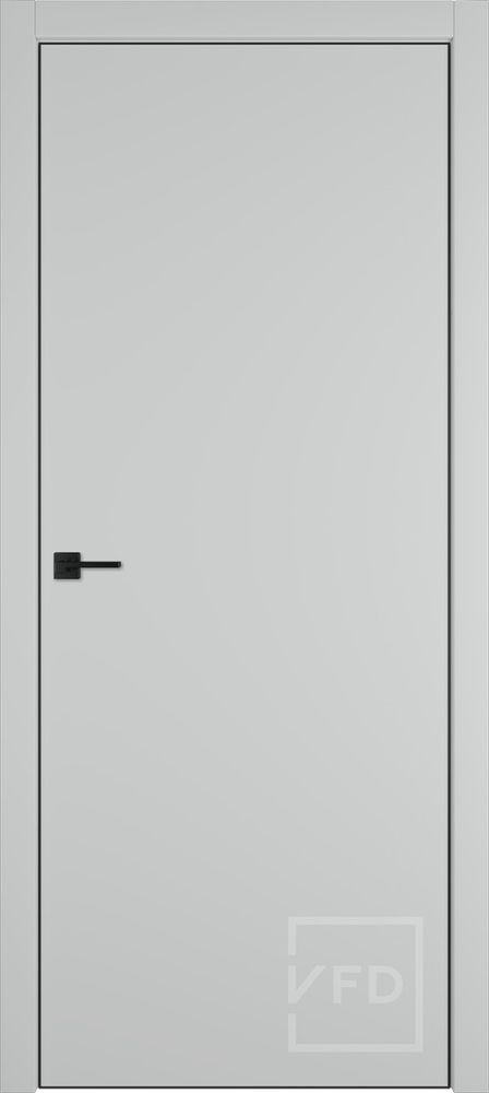 Межкомнатные двери ВФД "URBAN Z" Emalex Ice / Silver Edge (серая кромка)