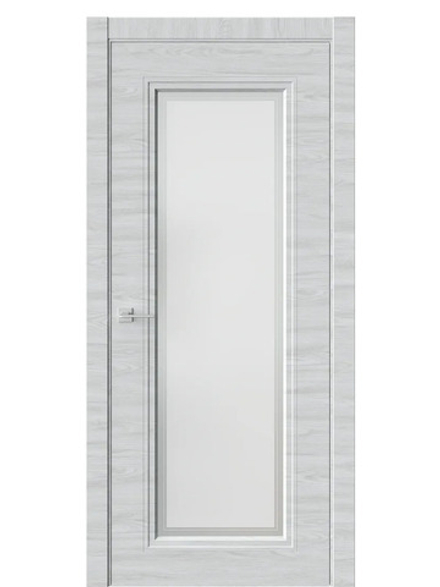 Двери WestStyle Eliss 2 Дуб амбер горизонт /белое сатинат  ДО