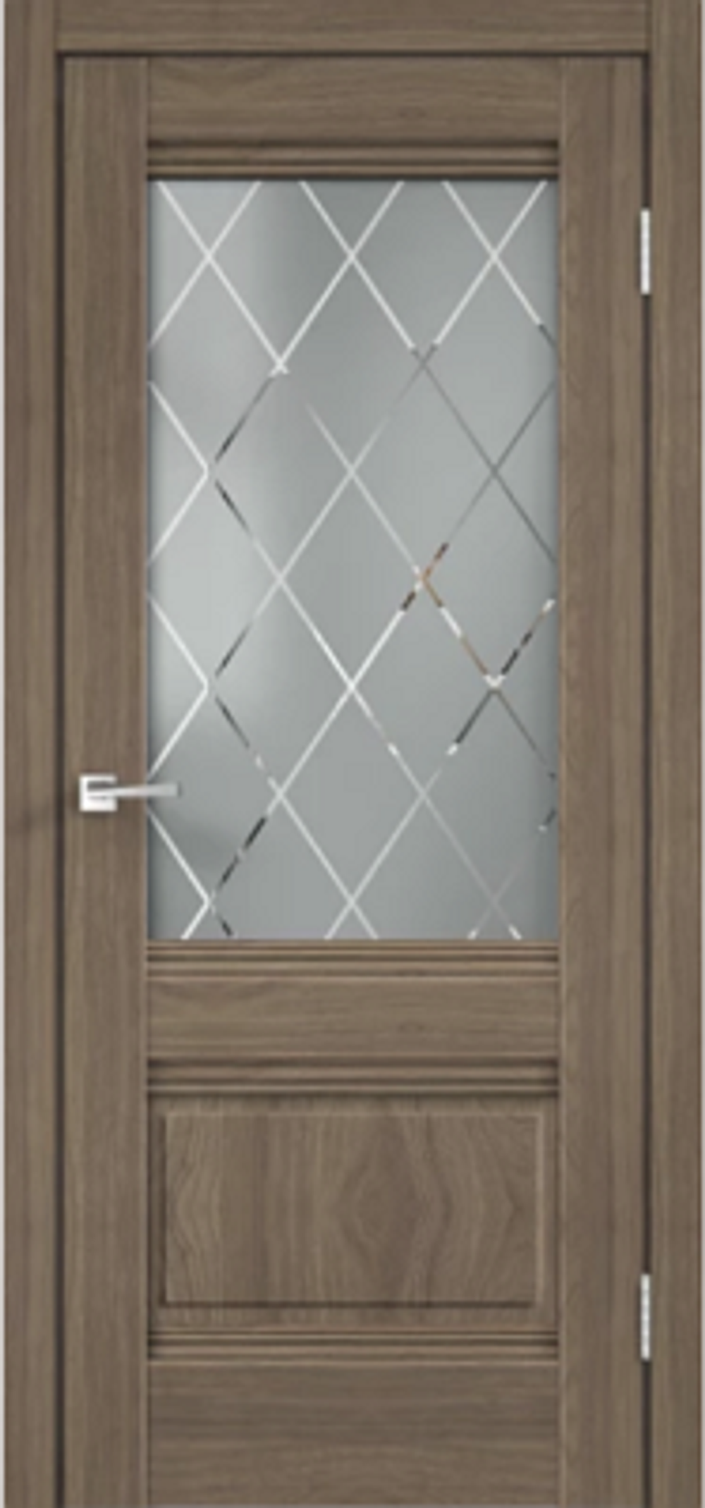 Межкомнатные двери VELLDORIS "ALTO 2V" Ильм Европейский/Ромб Бронза (ДО)