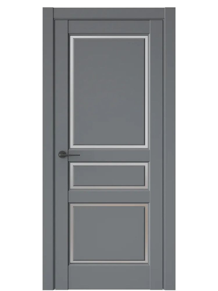 Двери WestStyle  LVT 5 Белая Ночь/ Графит Сатинат ДО