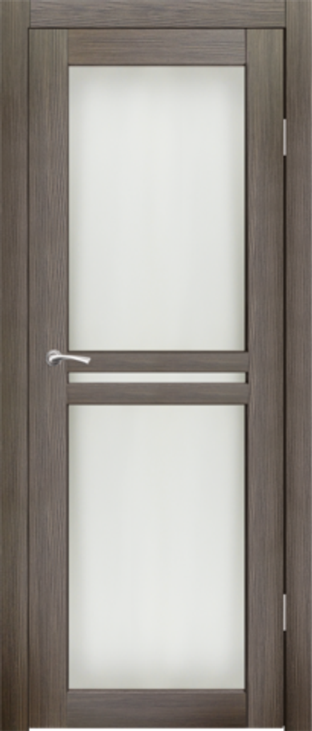 Межкомнатные двери SYNERGY  "Лацио 2" ДО Акация темная (Сатинат матовое)