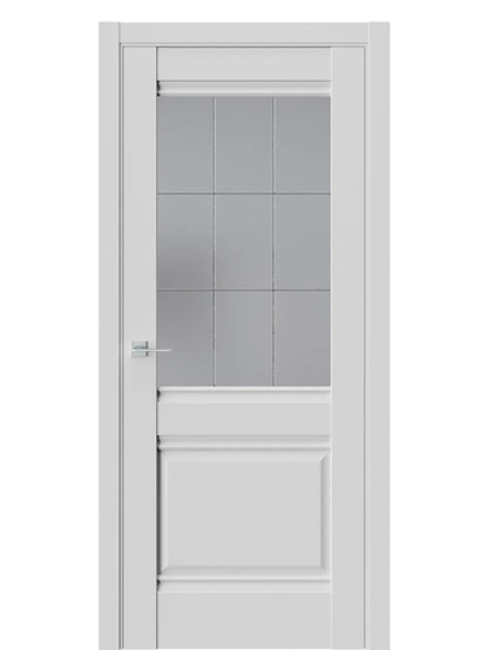 Двери WestStyle  "Ch 6"  Emlayer серый/ графит сатинат ДО