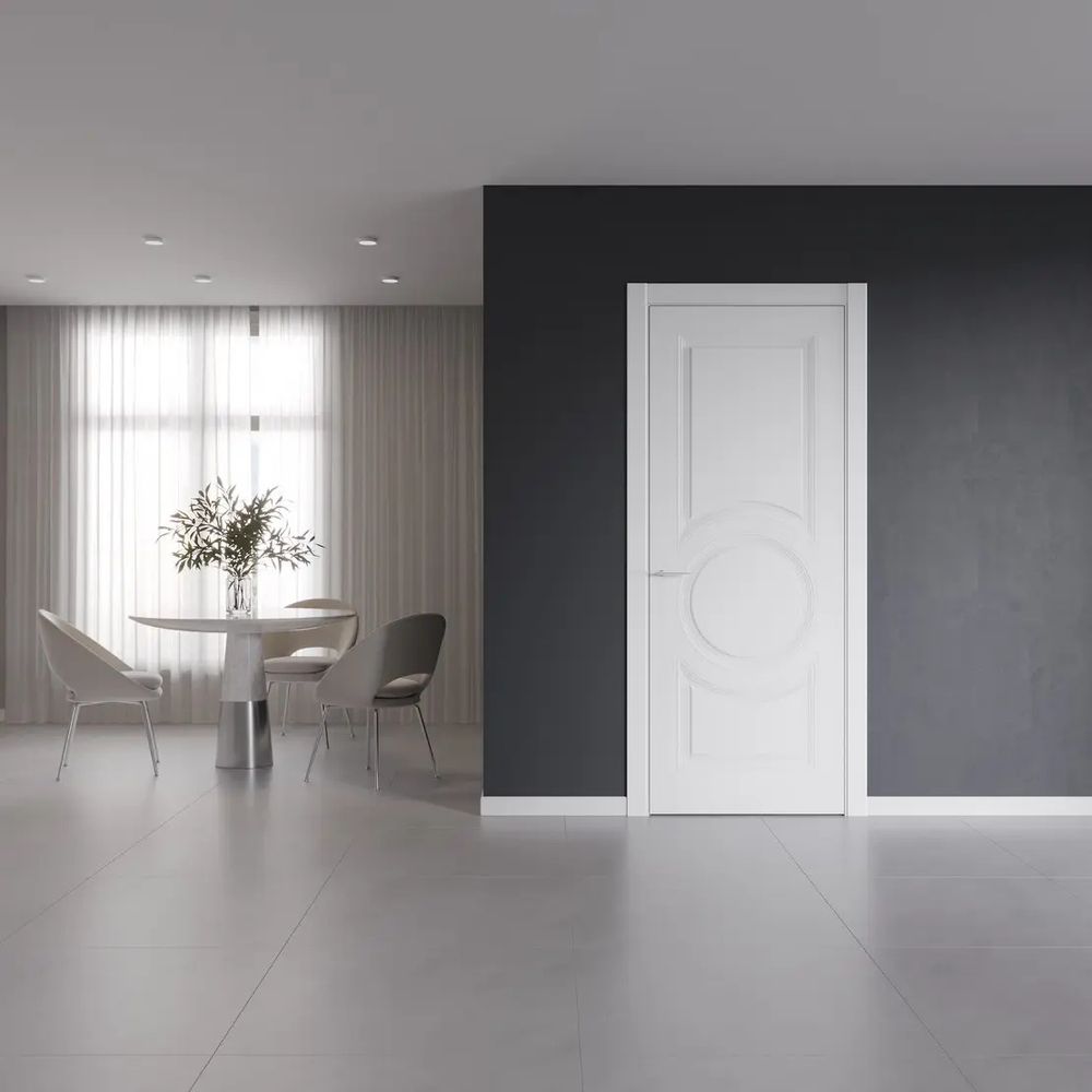 Межкомнатные двери WestStyle OB9 RAL Тон ванильный  ДГ