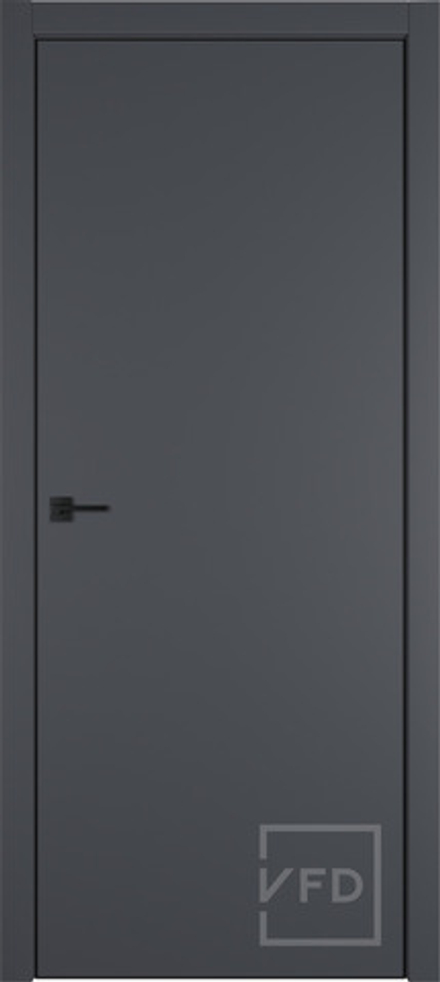 Межкомнатные двери ВФД "URBAN Z" Emalex Onyx BE 4х4 / Black Edge (Алюминиевая кромка) ДГ