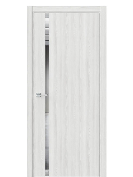 Двери WestStyle  "IN 36" Клен Айс /Зеркало /алюм.кромка  ДО