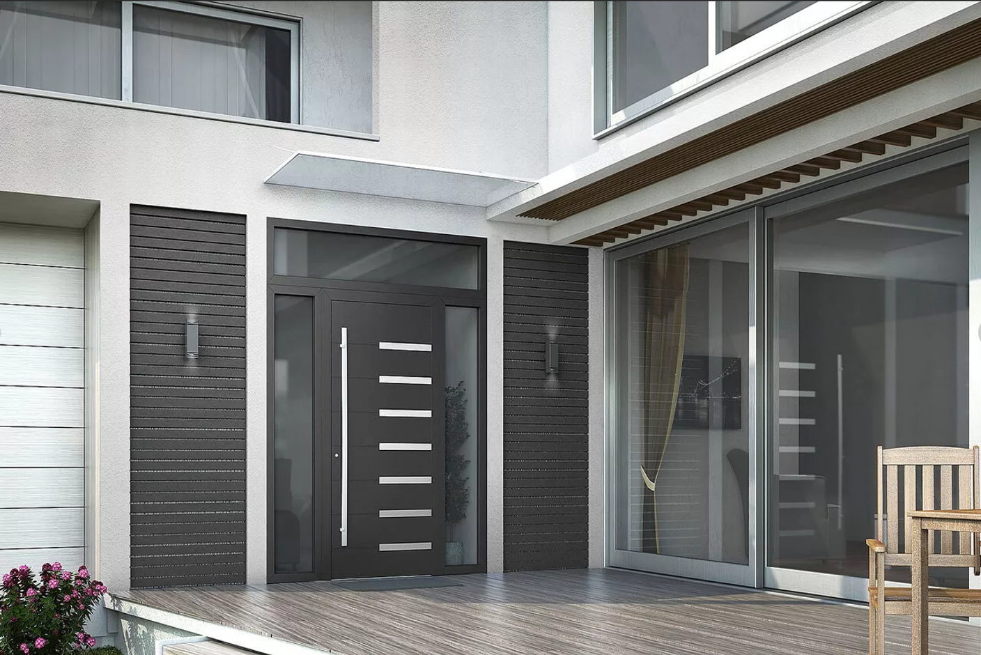 Входные двери в коттедж 3