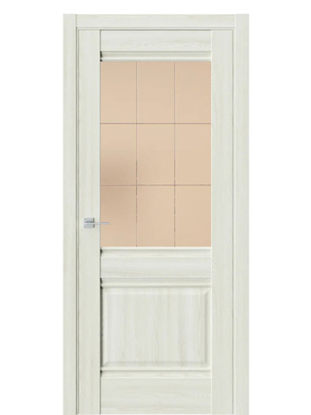 Двери WestStyle  "Ch 6"  Клен крем/ бронза сатинат ДО