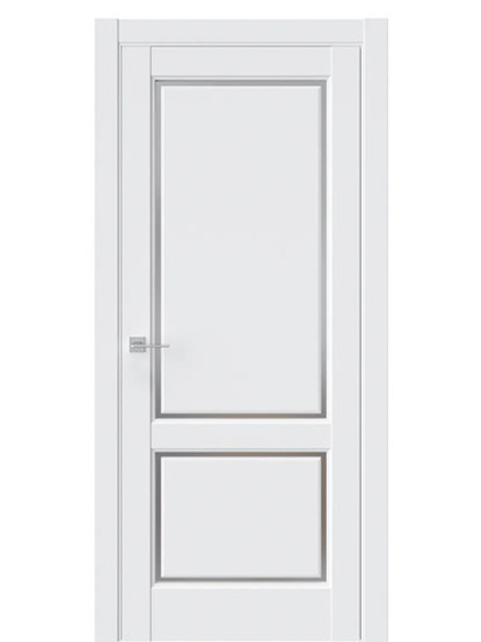 Двери WestStyle  LVT 3 Emlayer Белый/ Графит Сатинат ДО