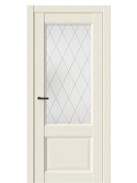 Двери WestStyle Enika 4 Emlayer бежевый /Белое Сатинат  ДО