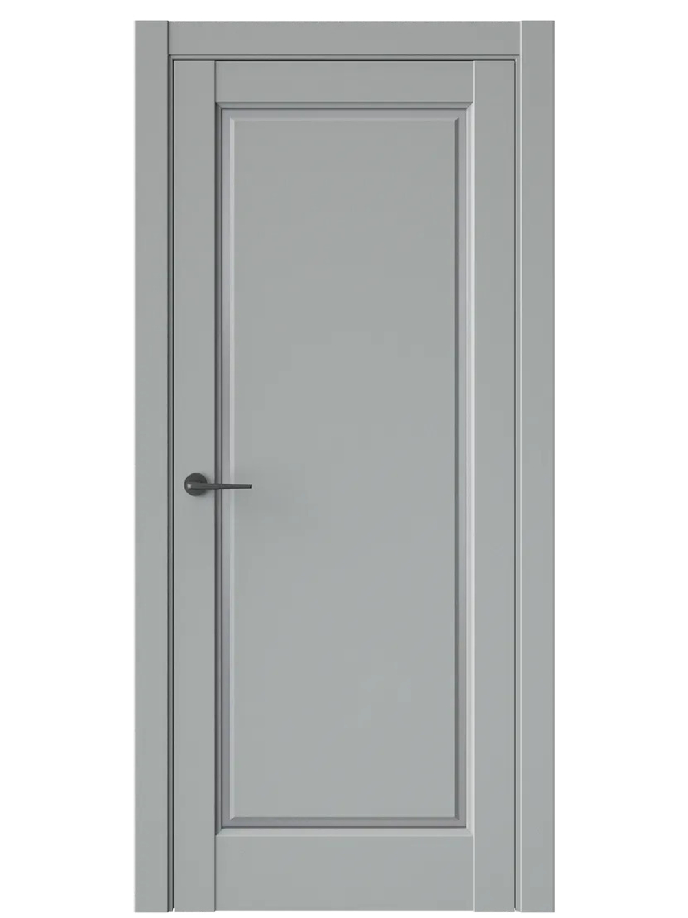 Двери WestStyle  LVT 1 Серая Гавань/ Графит Сатинат ДО