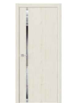 Двери WestStyle  "IN 36" Дуб Джентл /Зеркало /алюм.кромка ДО