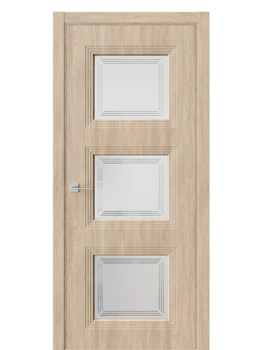 Двери WestStyle  Monte 6 Брандо /Белое Сатинат ДО