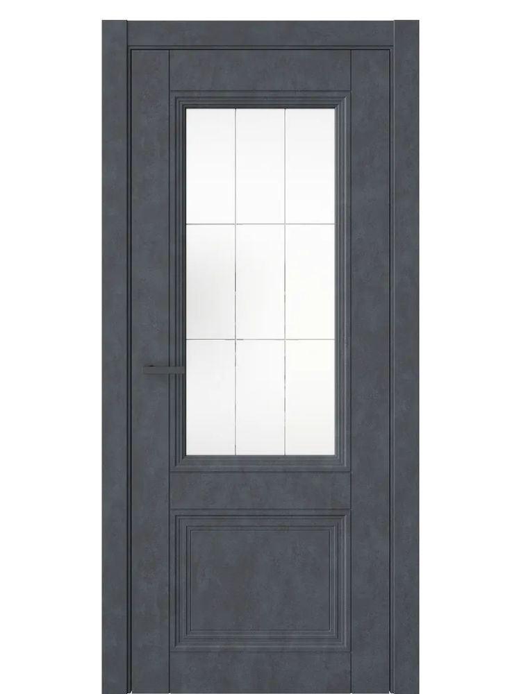 Двери WestStyle  Demiss 4  Бетон Маренго / белое сатинат ДО