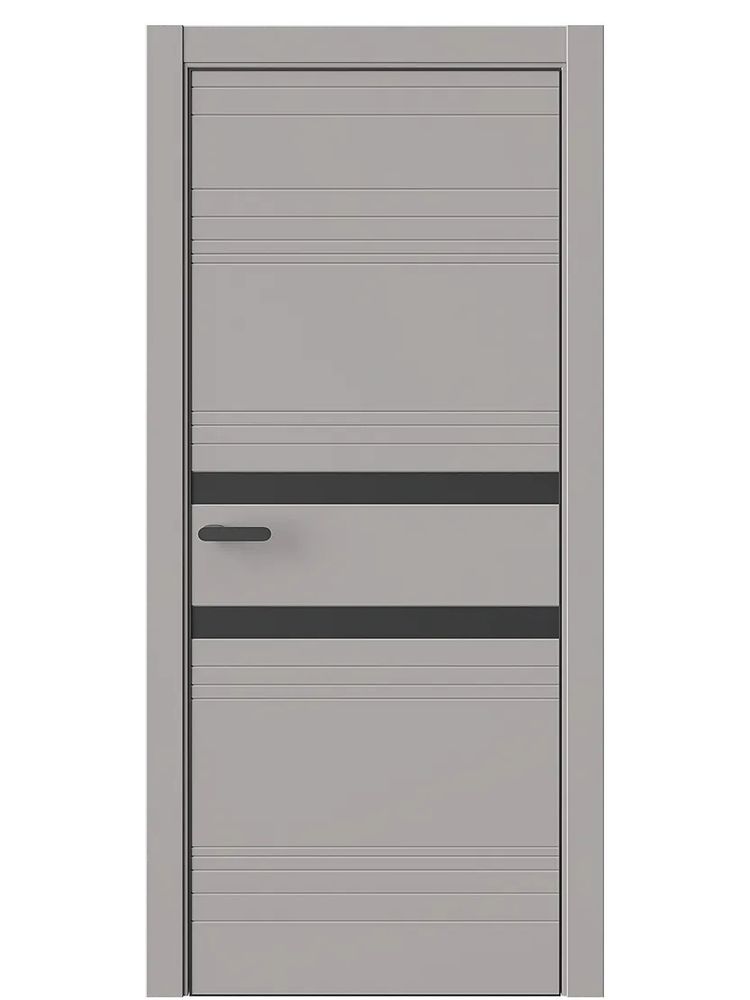 Двери WestStyle  "IN 13" Макиато /Черное сатин Matelac /алюм.кромка  ДО