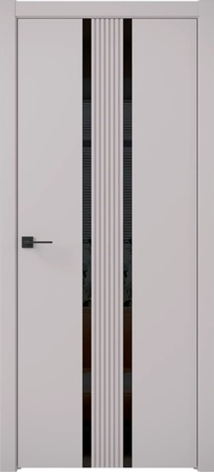 Двери Universe "Zeta Modern 5" (ДГО) черное стекло