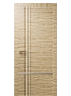 Двери WestStyle  "IN Miavi M" Дуб Валенс Горизонт /молдинг /алюм.кромка  ДГ