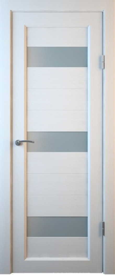 Межкомнатные двери MART DOORS С4 Белое дерево/Сатинат (ДО)