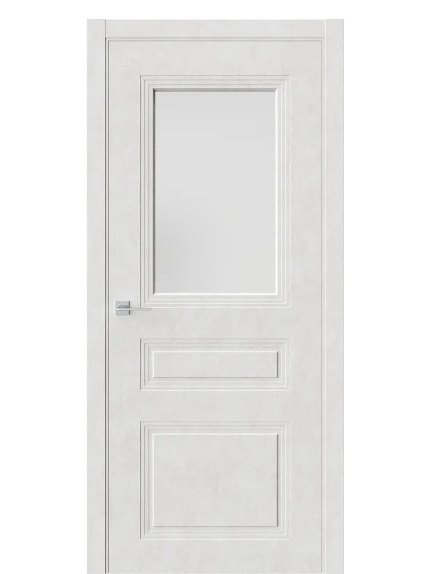 Двери WestStyle  Monte 8 Бетон Лайт /Белое Сатинат ДО