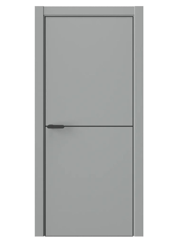 Двери WestStyle  "IN 391" Серая Гавань /алюм.кромка  ДГ