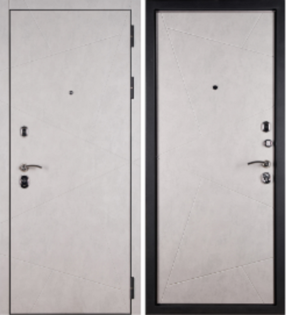 СЕЙФ-ДВЕРЬ Sidoorov S-100 3К Бетон/Зеркало макси Бетон