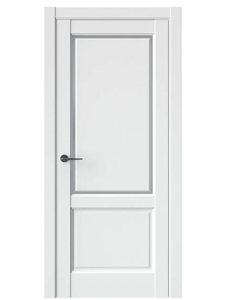 Двери WestStyle  LVT 3Е Белая Вуаль/ Графит Сатинат ДО