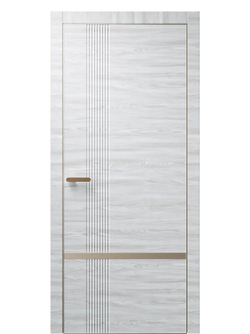 Двери WestStyle  "IN Miavi M" Дуб Амбер Горизонт /молдинг /алюм.кромка  ДГ