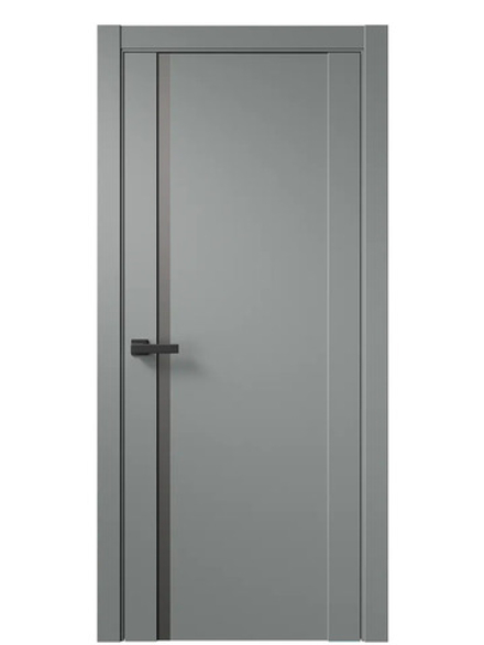 Двери WestStyle F30 Морская галька /Зеркало сатин графит  ДО