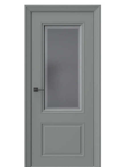 Двери WestStyle Eliss 4 Морская галька /графит сатинат  ДО