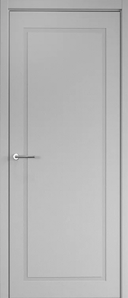 Межкомнатные двери ALBERO "Нео-Классика-1" Эмаль Серый/защелка магнитная (ДГ)