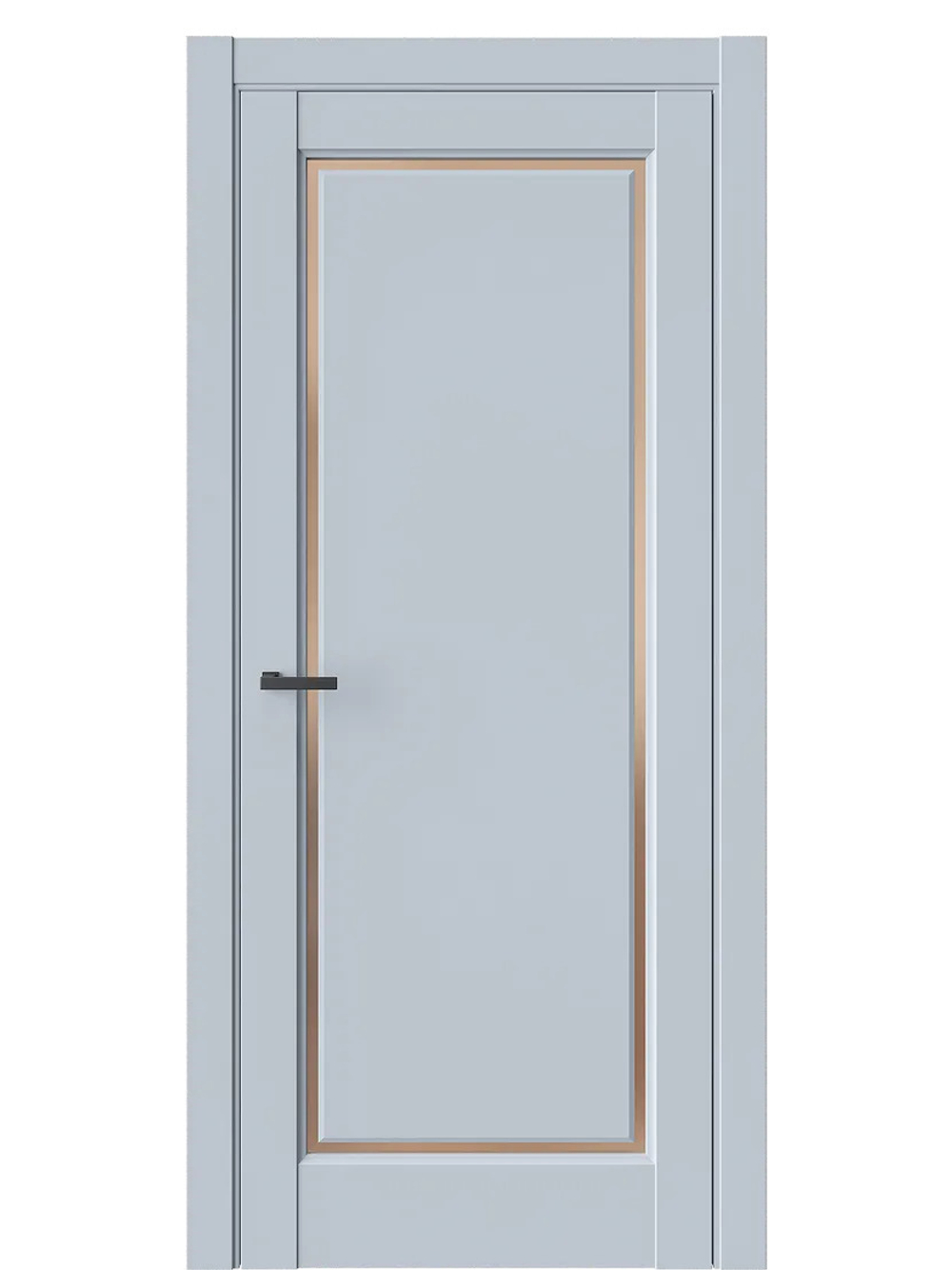 Двери WestStyle  LVT 1 Белая Ночь/ Бронза Сатинат ДО