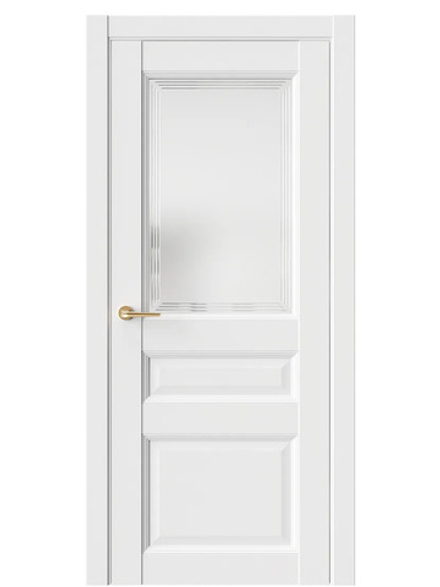 Двери WestStyle Enika 6 Emlayer белый /Белое Сатинат  ДО