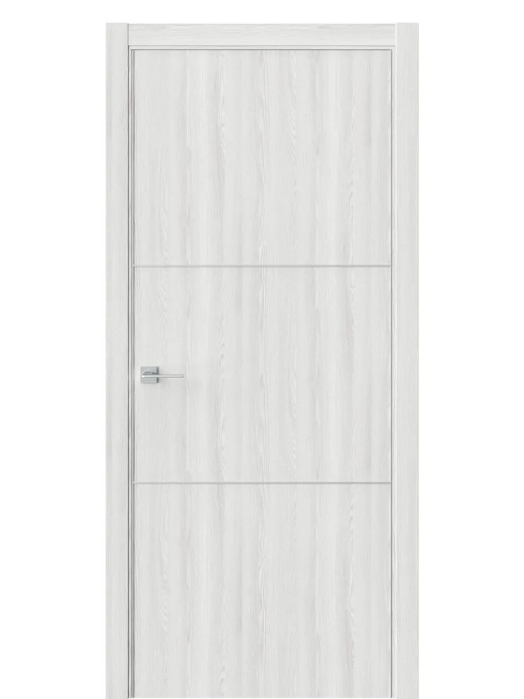 Двери WestStyle  &quot;IN 26&quot; Серая Гавань /алюм.кромка  ДГ