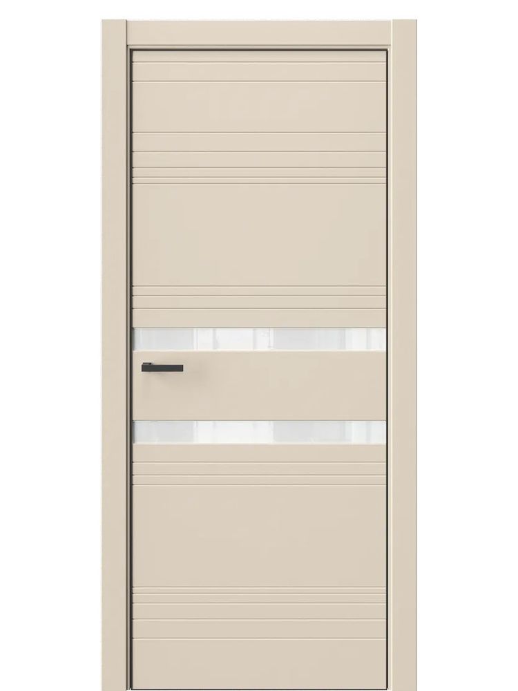 Двери WestStyle  "IN 13" Лазурный Песок /Аляска Lacobel /алюм.кромка  ДО