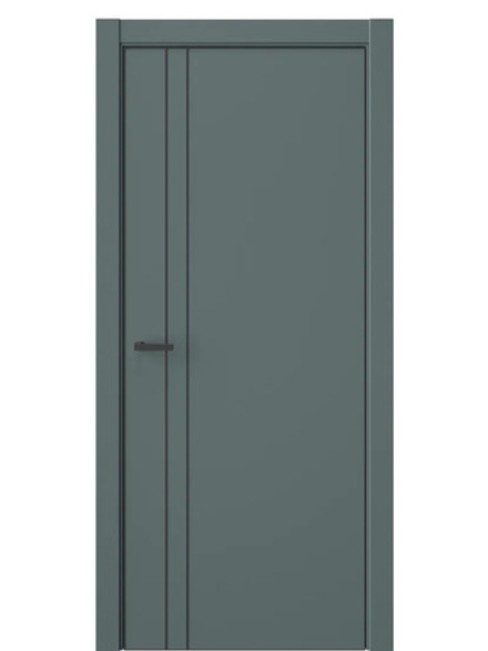 Двери WestStyle  "IN 40" Нефритовый Сад /алюм.кромка  ДГ