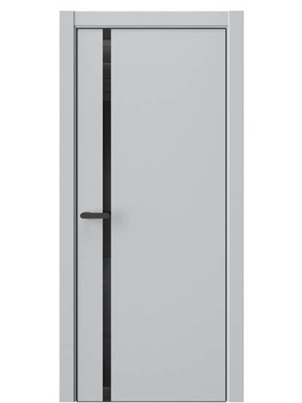 Двери WestStyle  "IN 36" Агатовое Сияние /Чёрное Lacobel /алюм.кромка  ДО