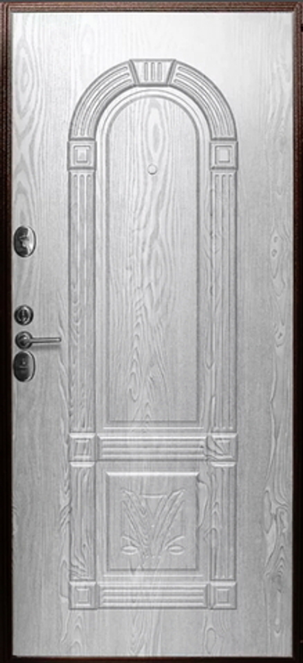 Сейф-дверь страж арка "3к-3d" беленый дуб